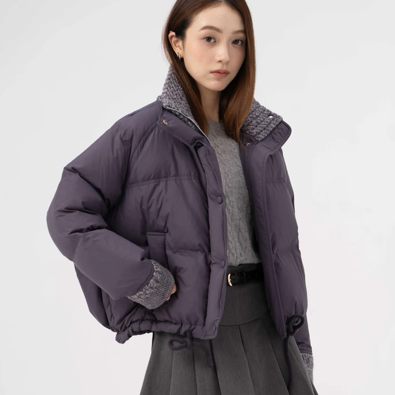 CVK新款女士翻领羽绒服KB25189