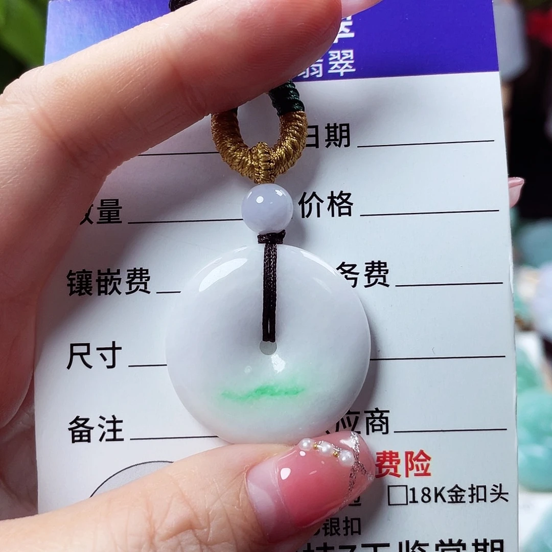 翡翠未镶嵌颈饰佛公02