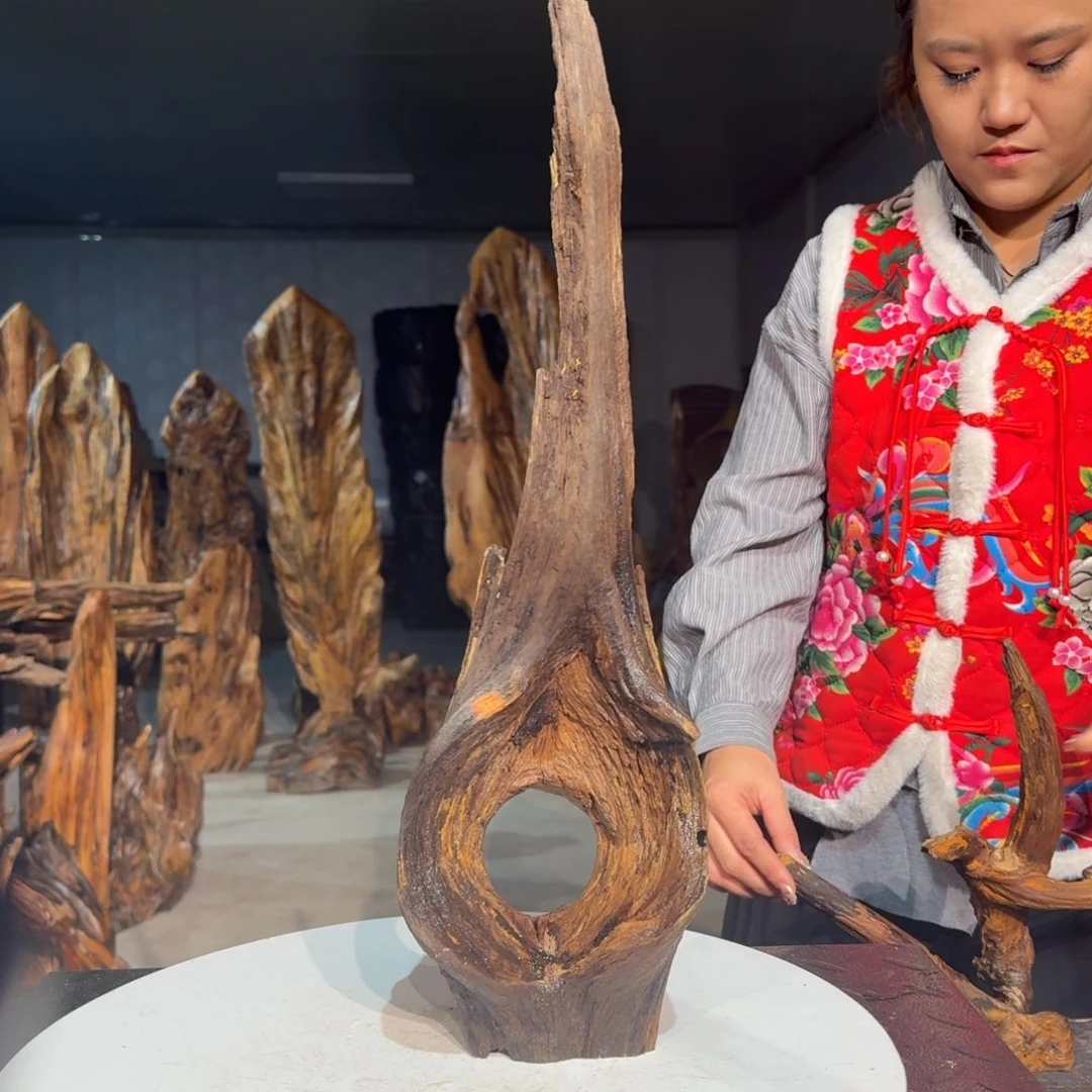 随***缘木佳友琥珀木摆件7