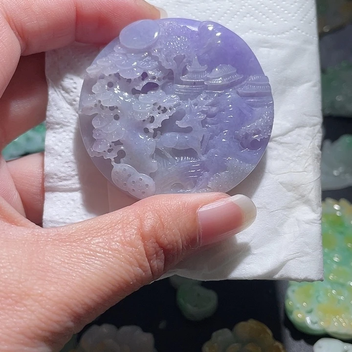 颈饰未镶嵌翡翠天