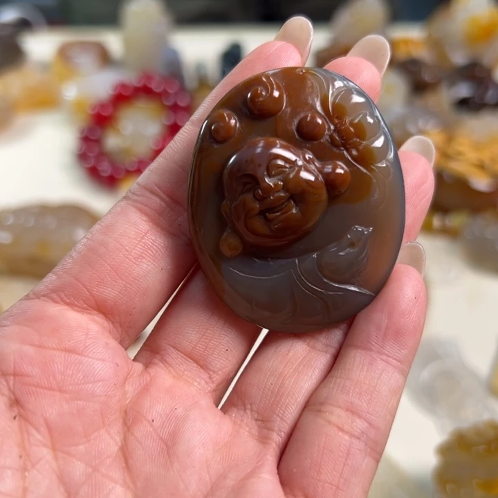 玛瑙/玉髓吊坠(不含链)未镶嵌