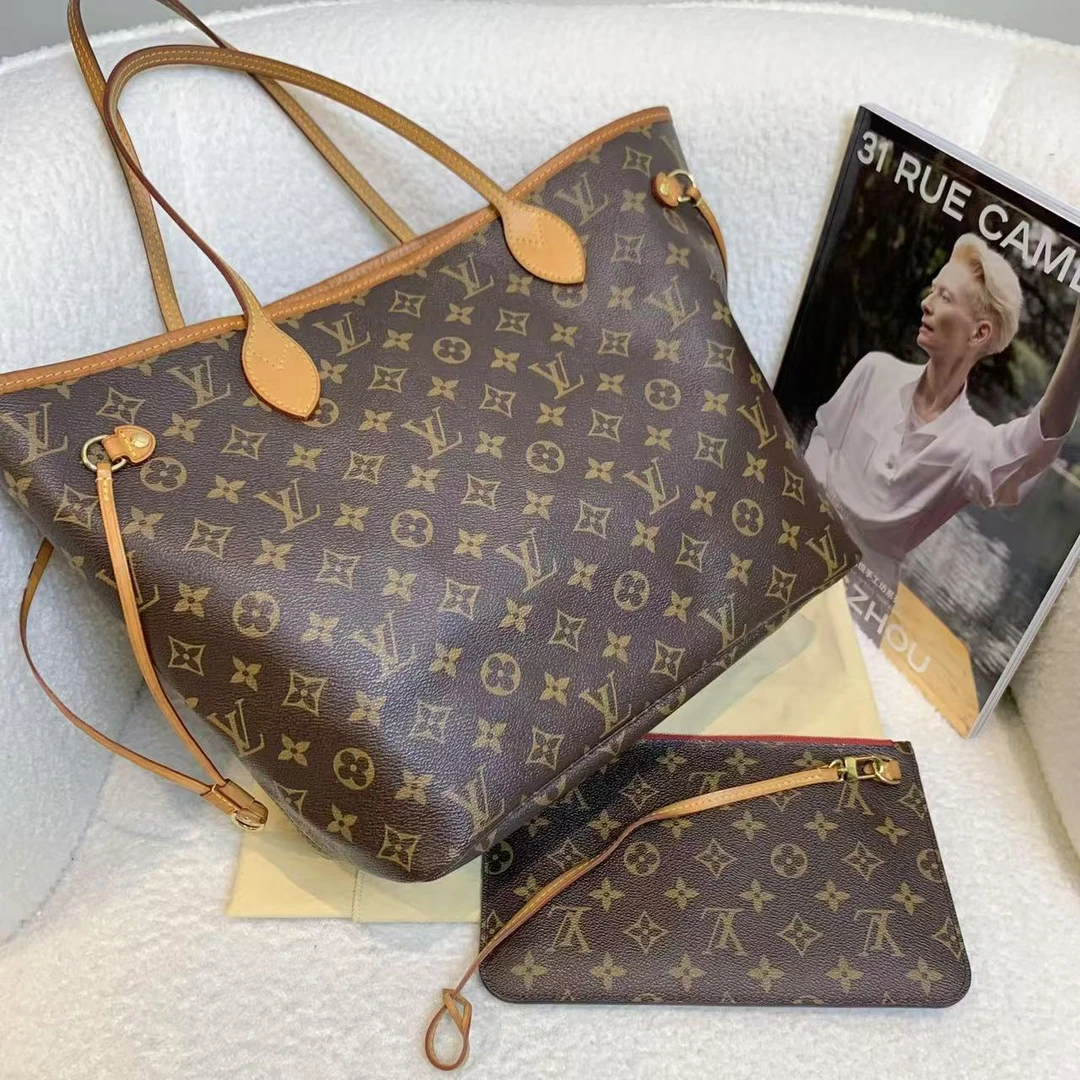 99新 LouisVuitton/路易威登 壹臻/neverfull中号单肩包/21751779