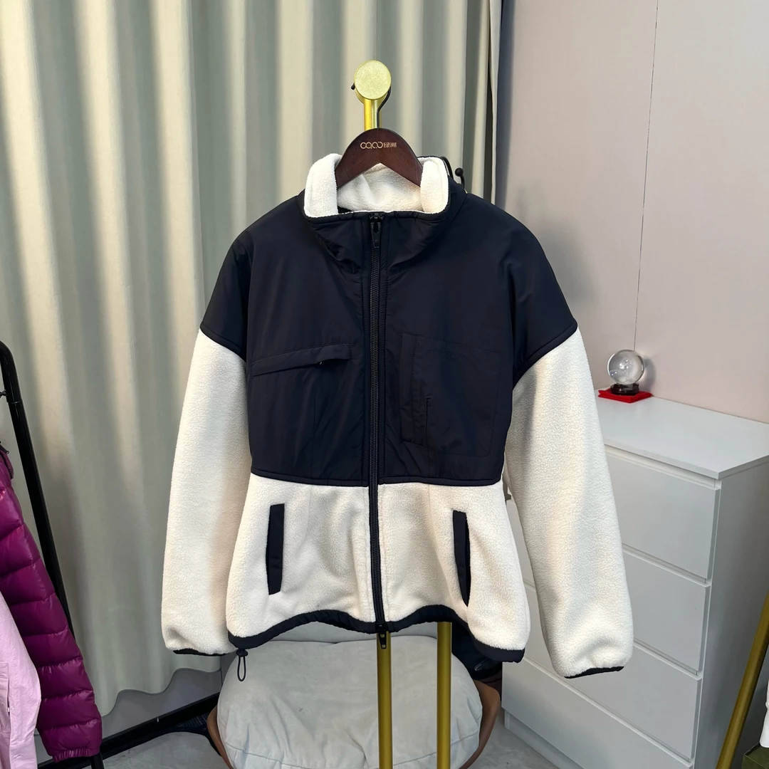 99新 maje 大王 黑白拼接袖棉服 m码