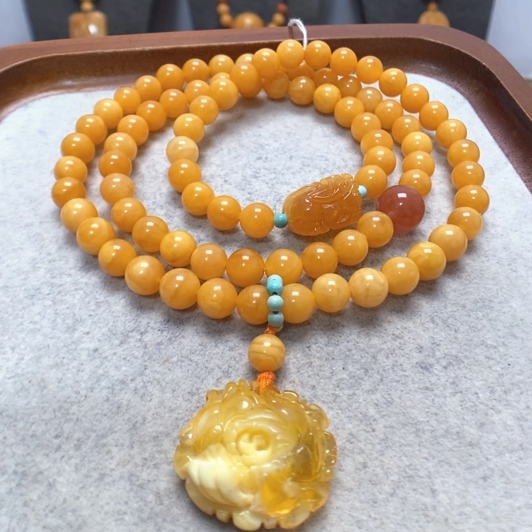 蜜蜡未镶嵌手串蜜蜡