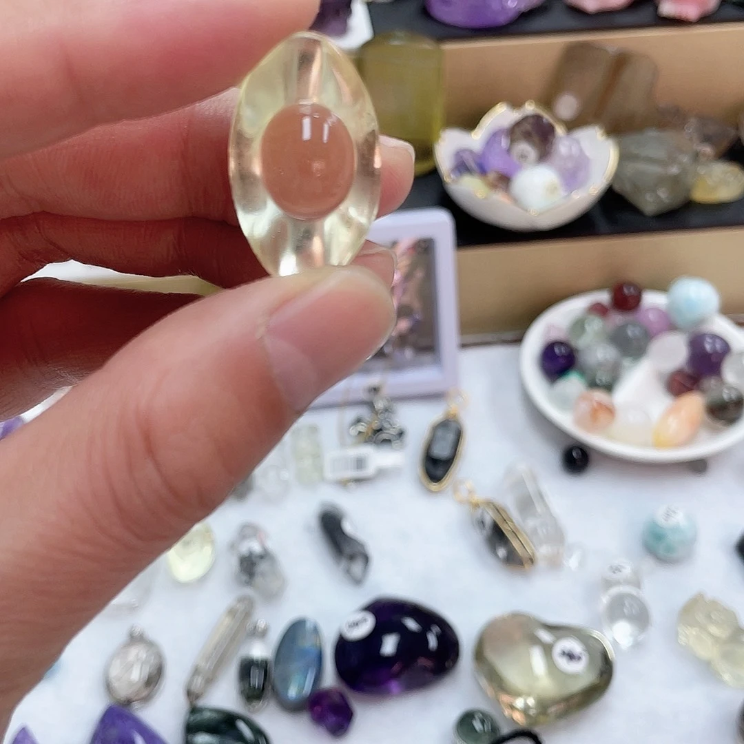 黄晶珠宝半成品未镶嵌