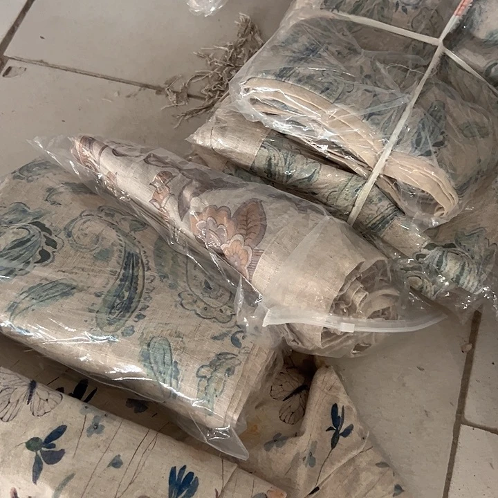 棉棉天丝麻印花盖毯随机140/190