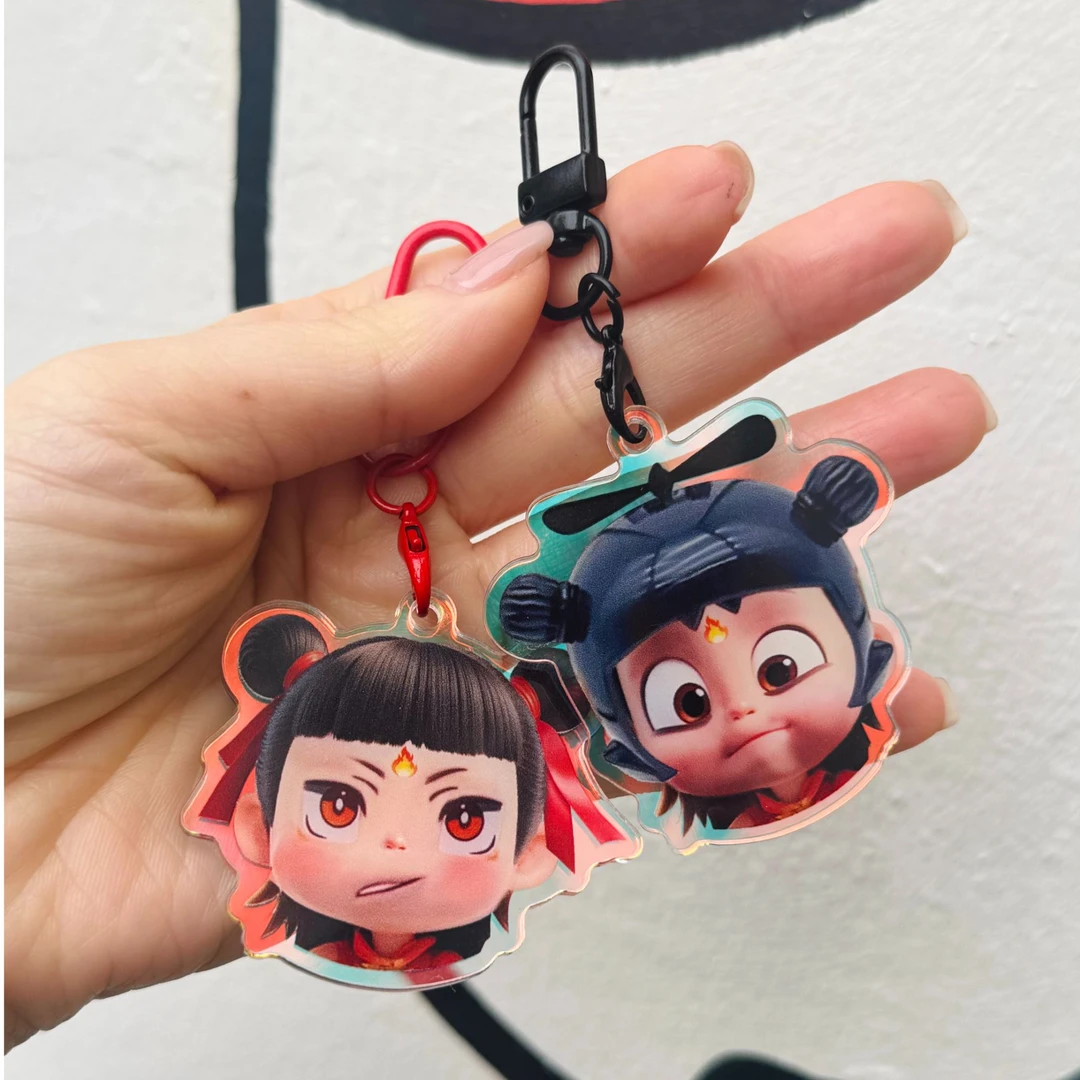 哪吒挂件Q版太乙真人敖丙敖光亚克力汽件钥匙扣挂件装饰送朋友