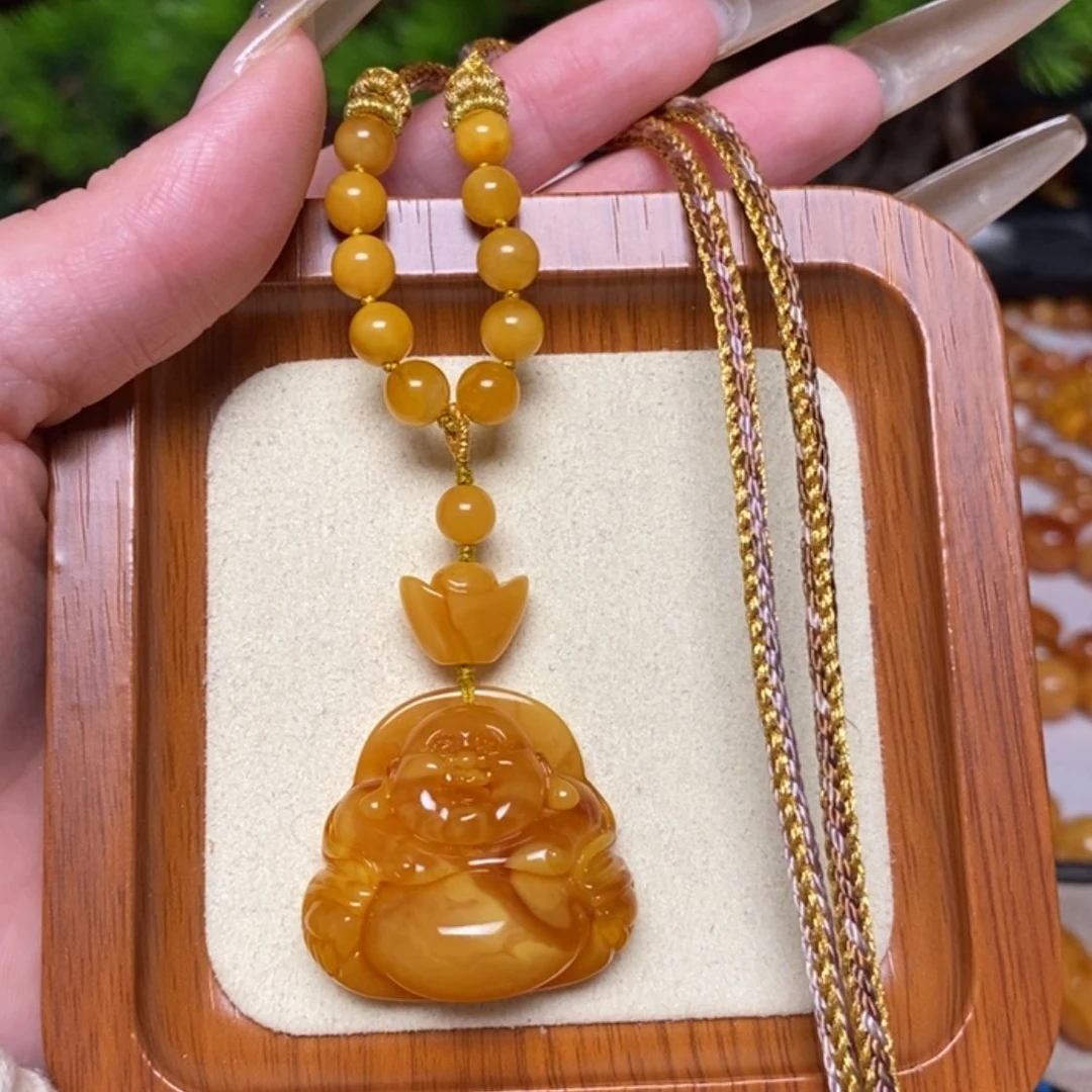 【闪购商品】蜜蜡颈饰未镶嵌项链