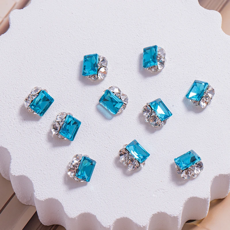 {梧州料6*8仿华冰糖堆钻}本甲短甲新款美甲钻饰品手工爆闪奢华