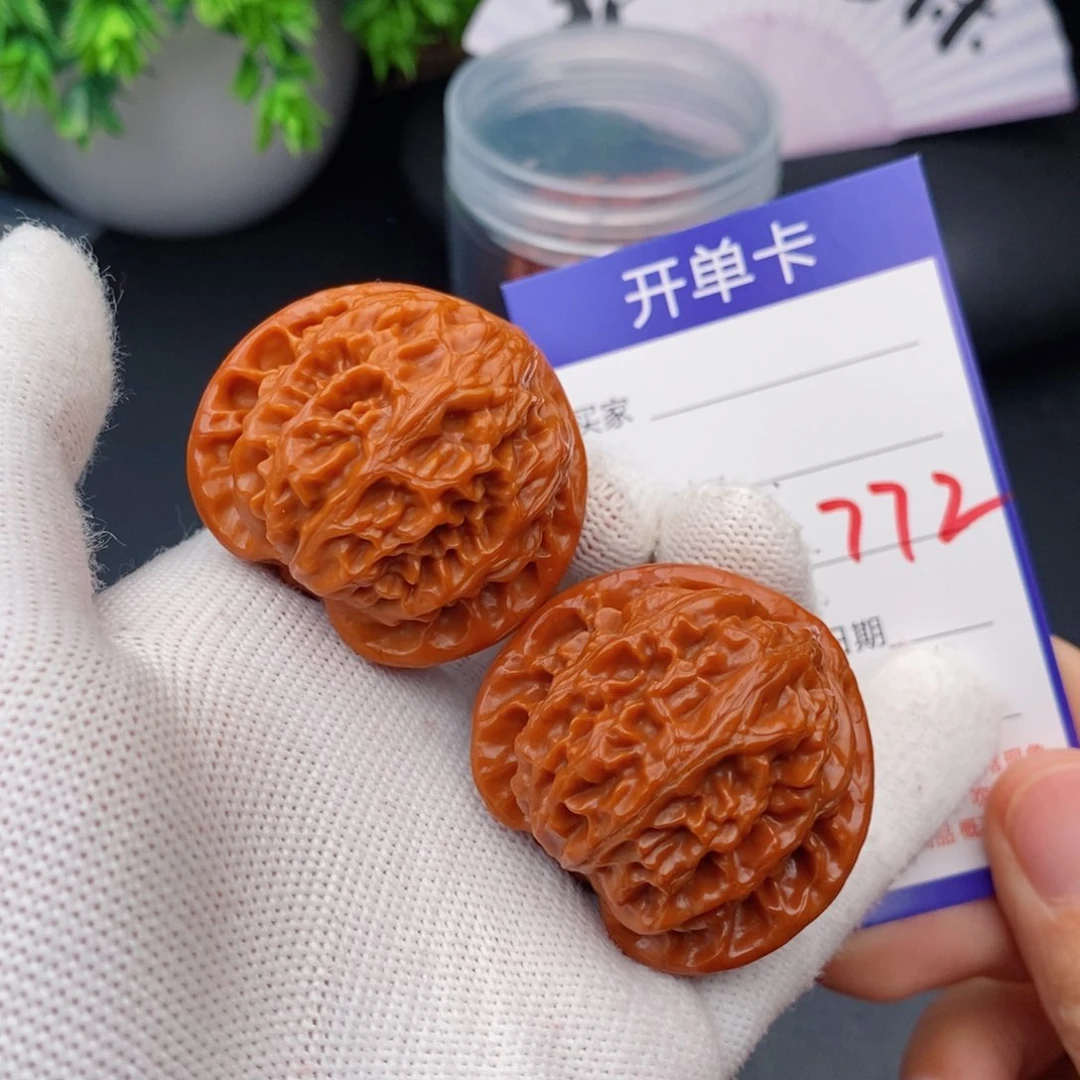 文玩核桃把件40宫灯772