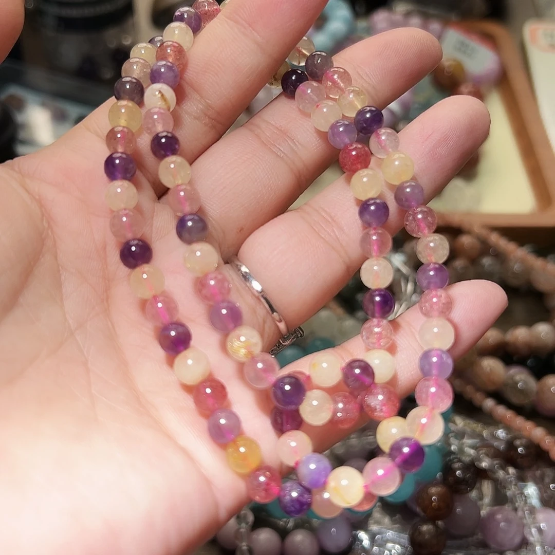 水晶手链未镶嵌超8多圈