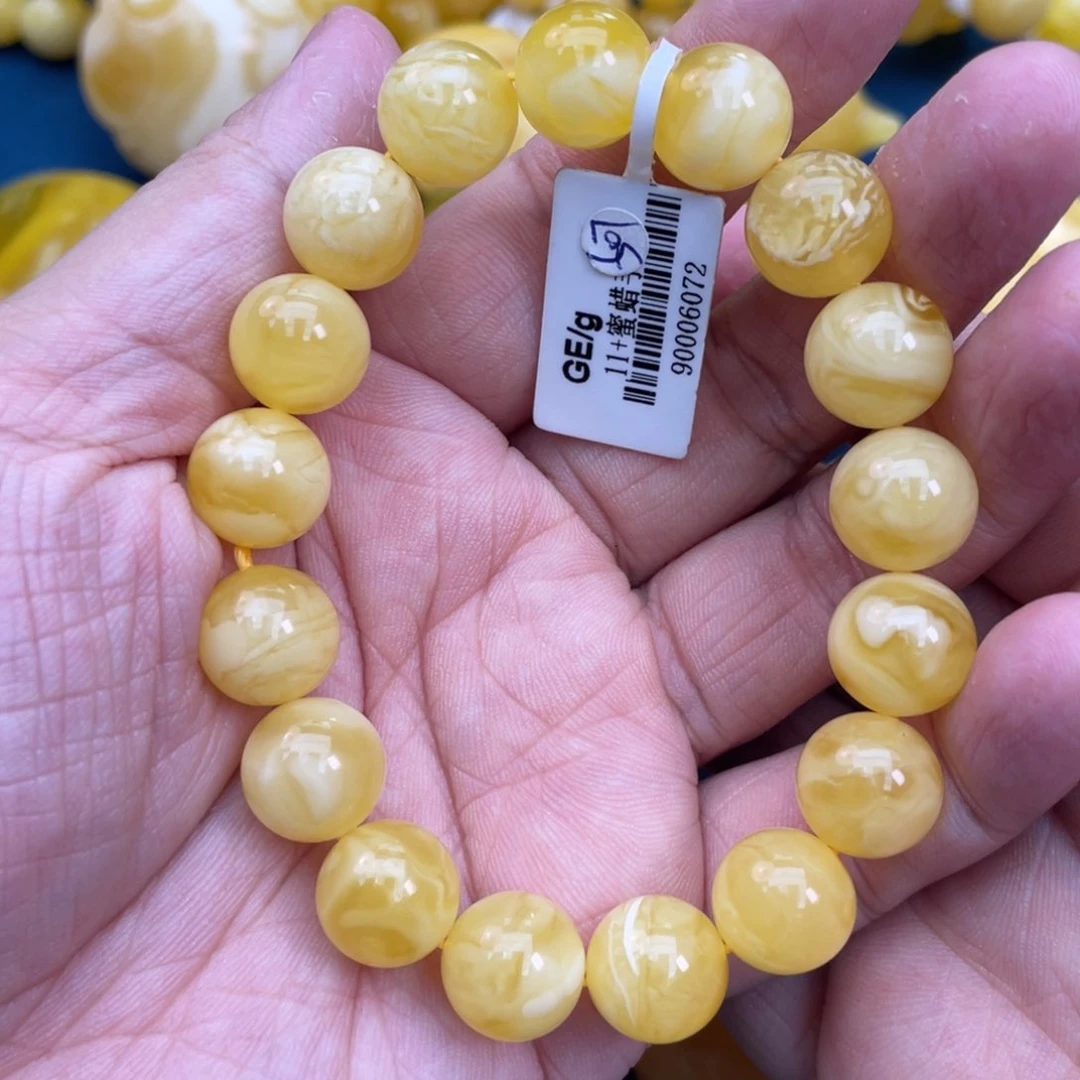 琥珀裸石未镶嵌琥珀蜜蜡11m m