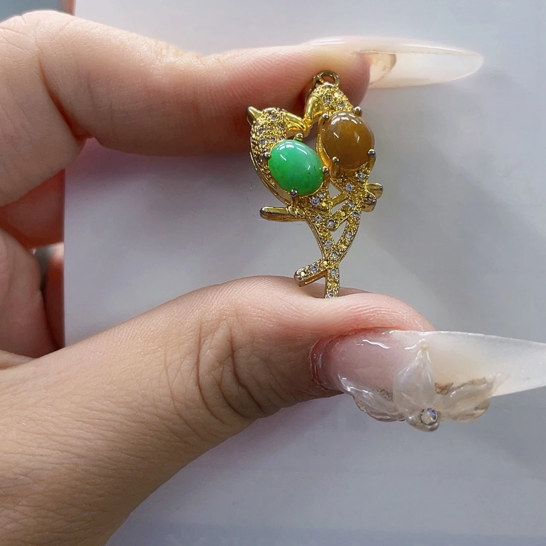 翡翠未镶嵌颈饰天然翡翠Ａ货