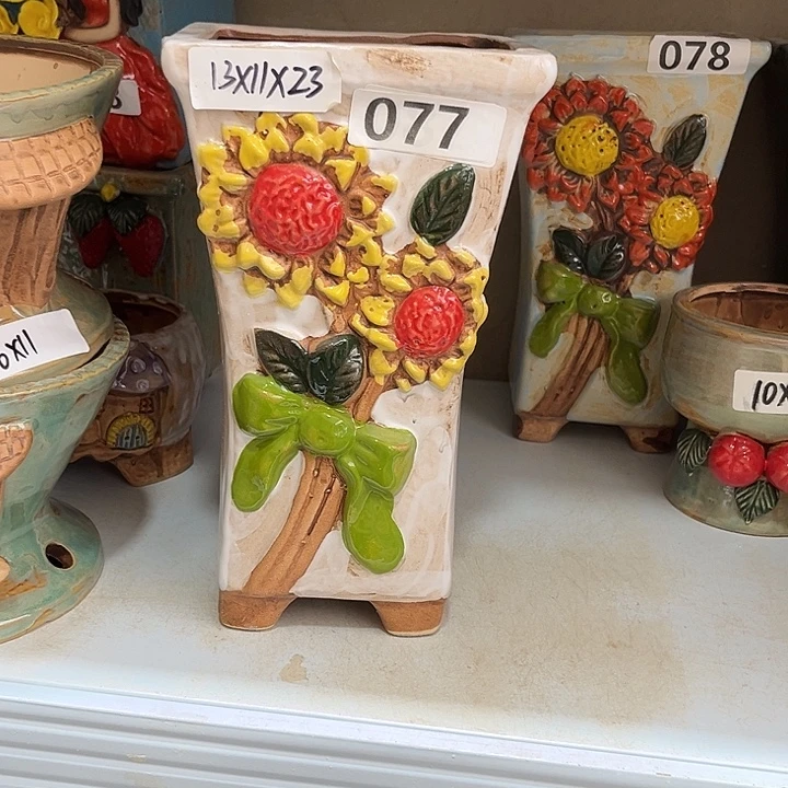 紫砂花盆粗陶材质多肉花盆