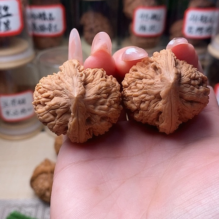 把件文玩核桃073脑纹……