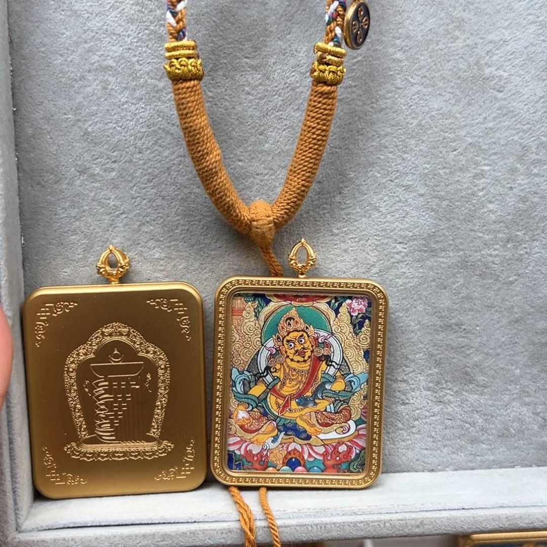 吊坠东***钱铜单面黄老爷绳子10