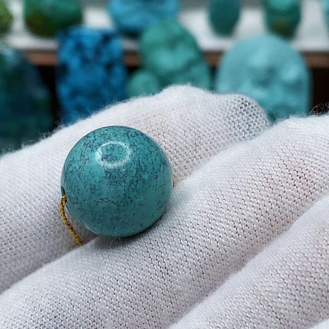 绿松石未镶嵌天然原矿 地大质检 抖音基地 顺丰发货