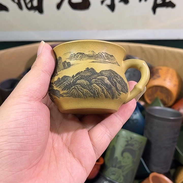 茶杯紫砂全手工紫砂主人杯