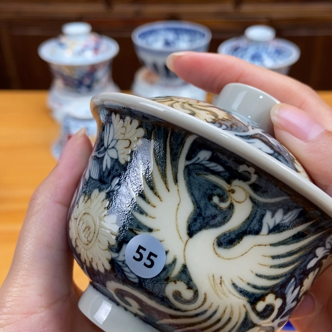 手绘现代茶具非古董夸***了