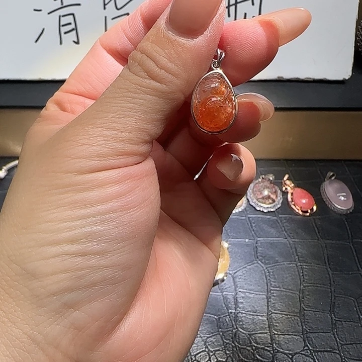 戒指水晶银S925镶嵌