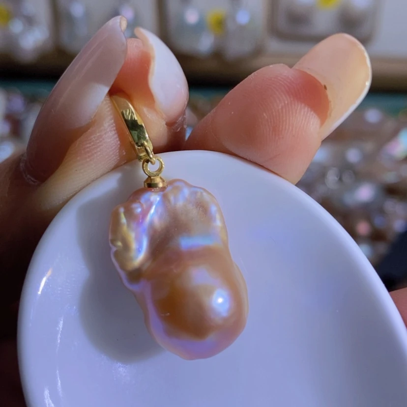 【闪购商品】淡水珍珠天然珍珠（微瑕）合金