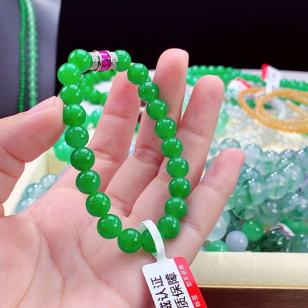 未镶嵌手链翡翠阳绿