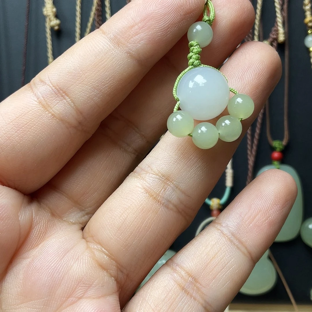 和田玉未镶嵌手机链