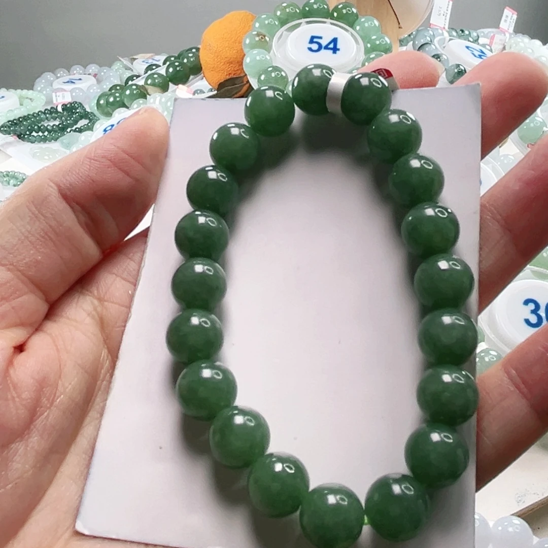 翡翠未镶嵌手链手串10