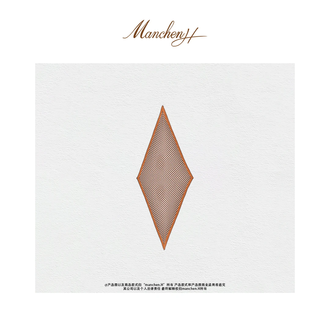 曼辰manchenh"吸引法则"100桑蚕丝特种蕾丝花边丝巾