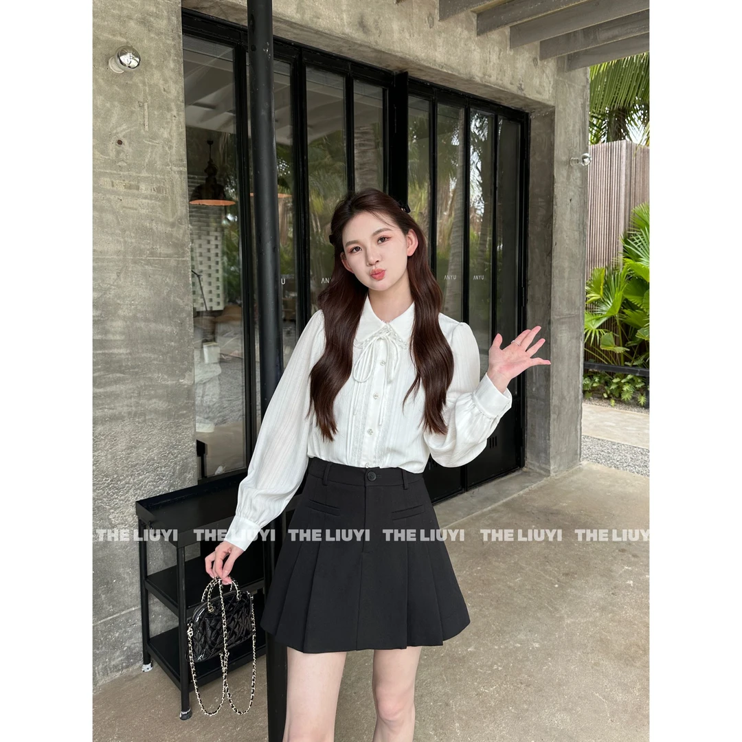 【LIUYI】春夏西装百褶半身短裙52113