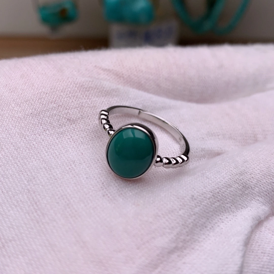 绿松石银S925镶嵌珠宝奇石