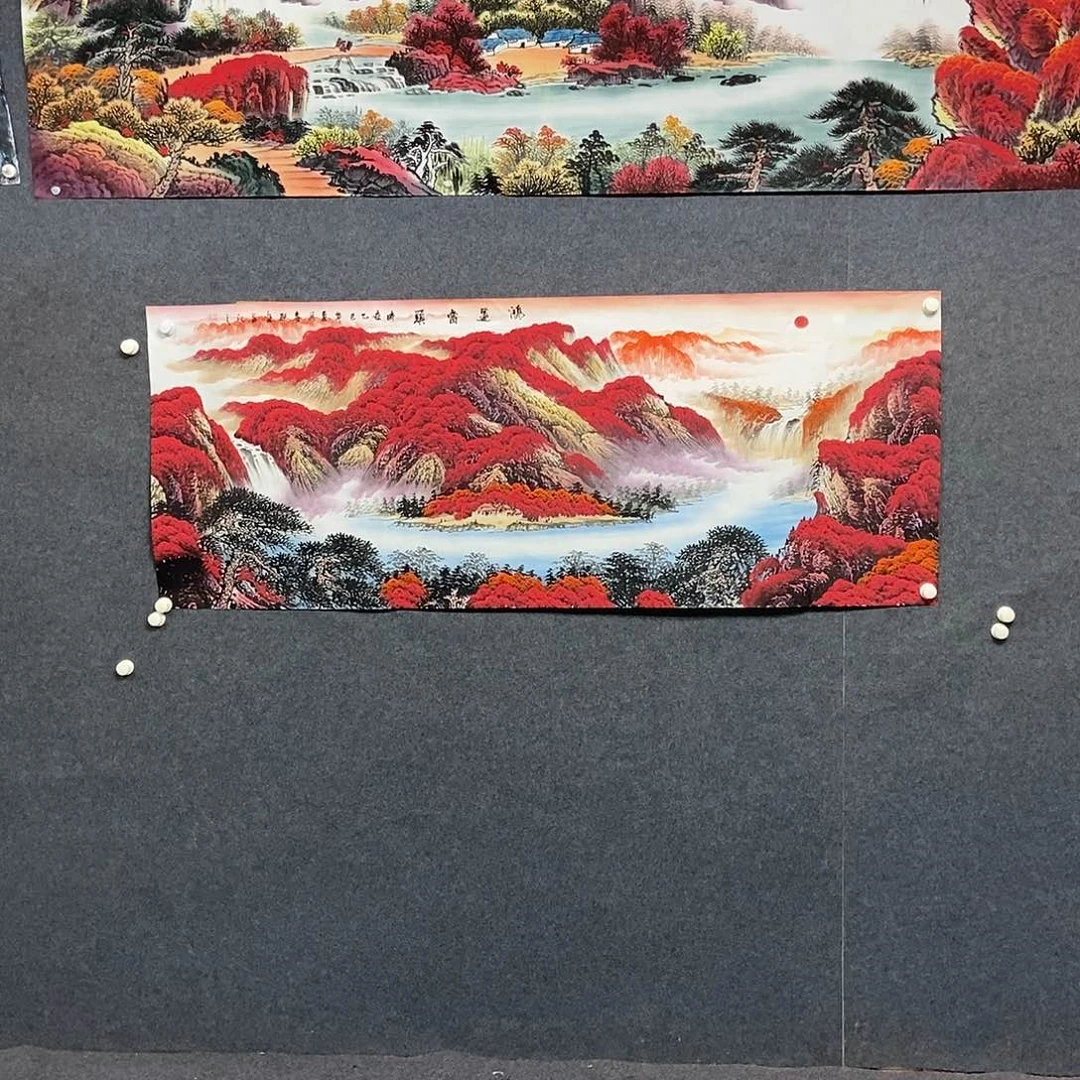 星***歌国画小六尺山水一幅