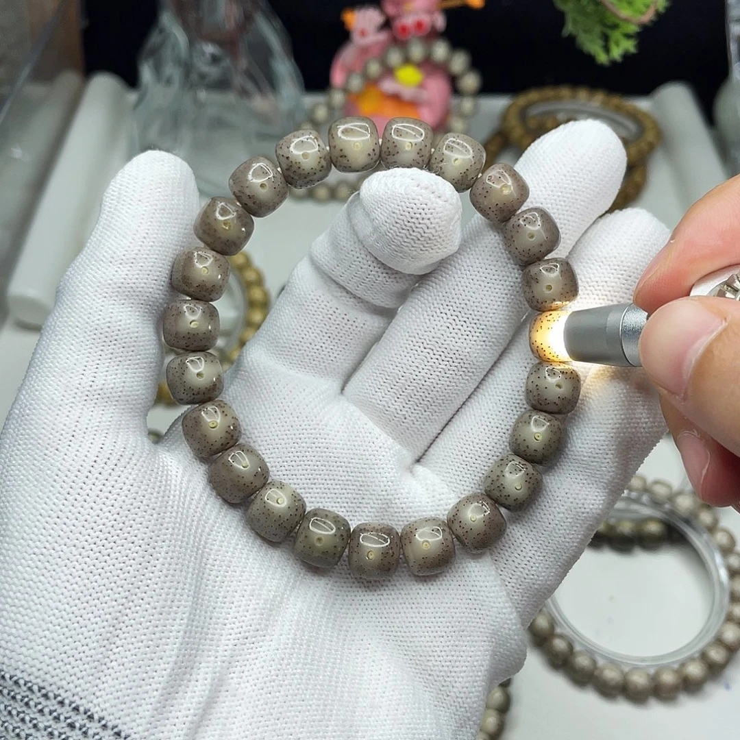 手串星月菩提10mm 灰冰火龙果星