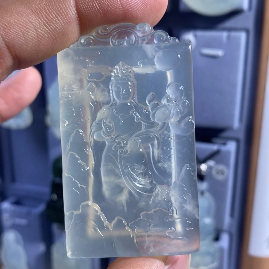 未镶嵌岫玉吊坠吊坠