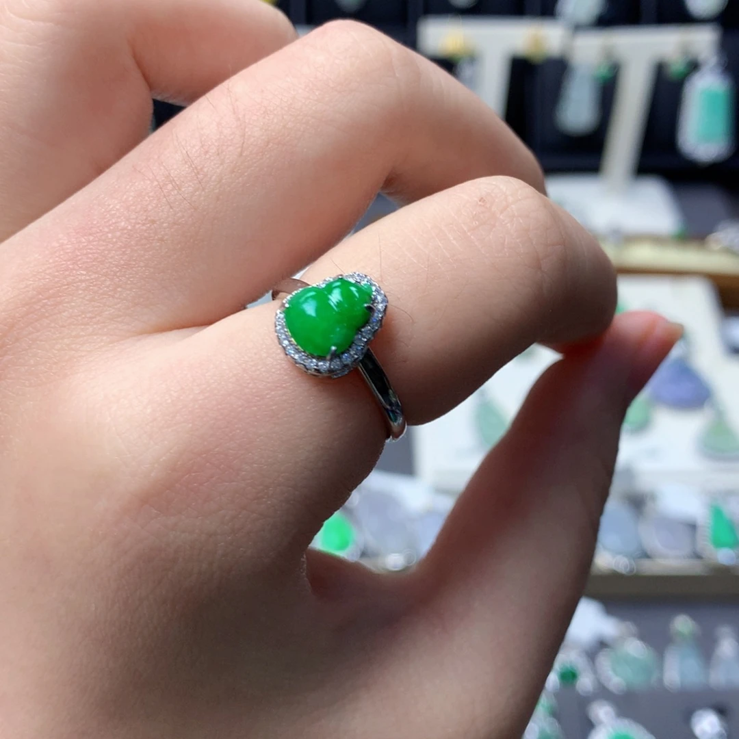 ****、翡翠银S925镶嵌挂件