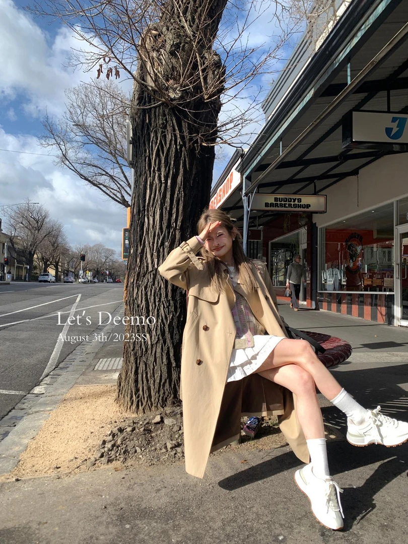 DEEMO入秋开场券!同款y*sI定制高品质小个子气质风衣外套女款