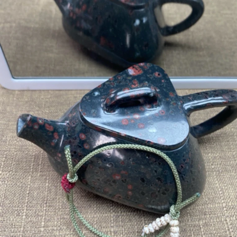 梅花玉茶壶高端手工雕刻茶具