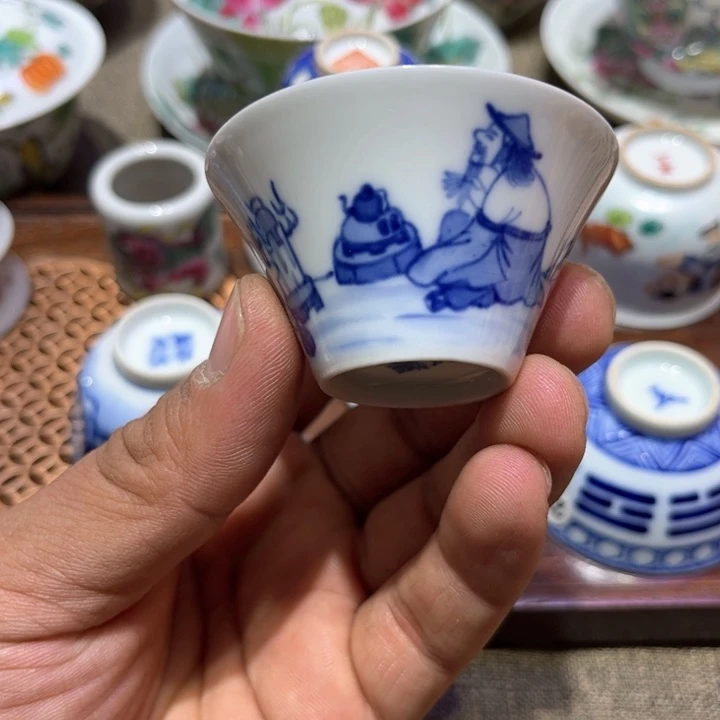 纯手绘精品盖碗杯