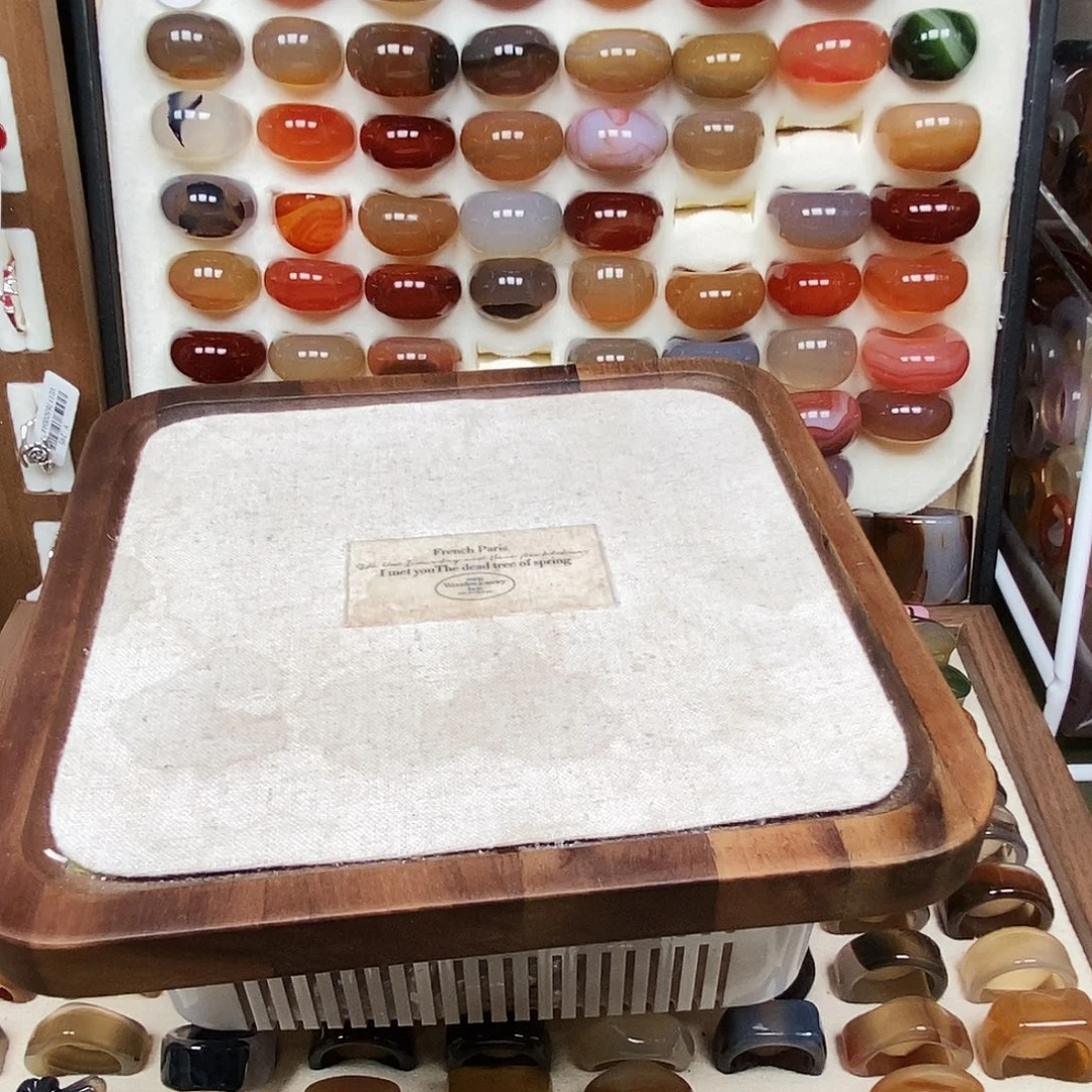 小***子玛瑙/玉髓合金戒指