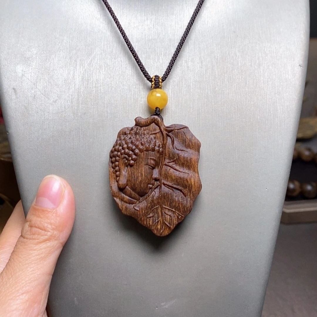 沉香木手串越南富森红土吊坠