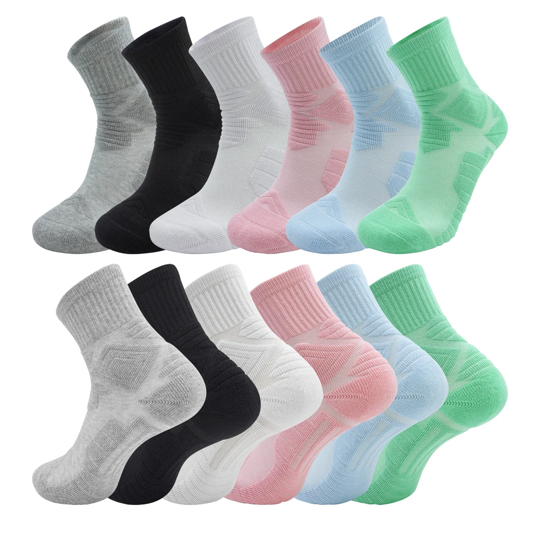 贵格狼正品/男女中筒透气吸湿防臭ins马拉松跑步运动袜KJ009