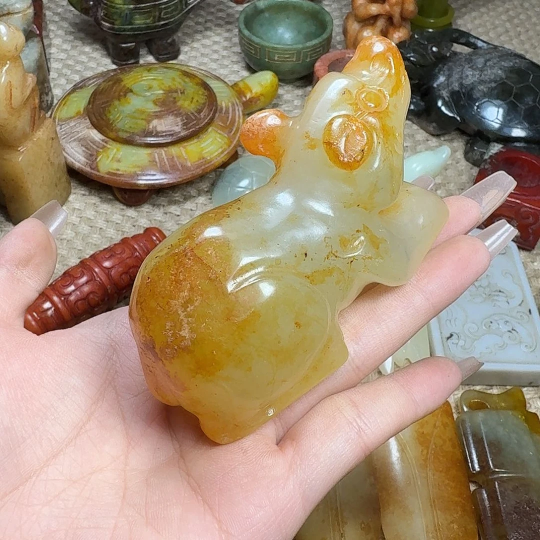 拾***石白玉菩提吊坠挂件