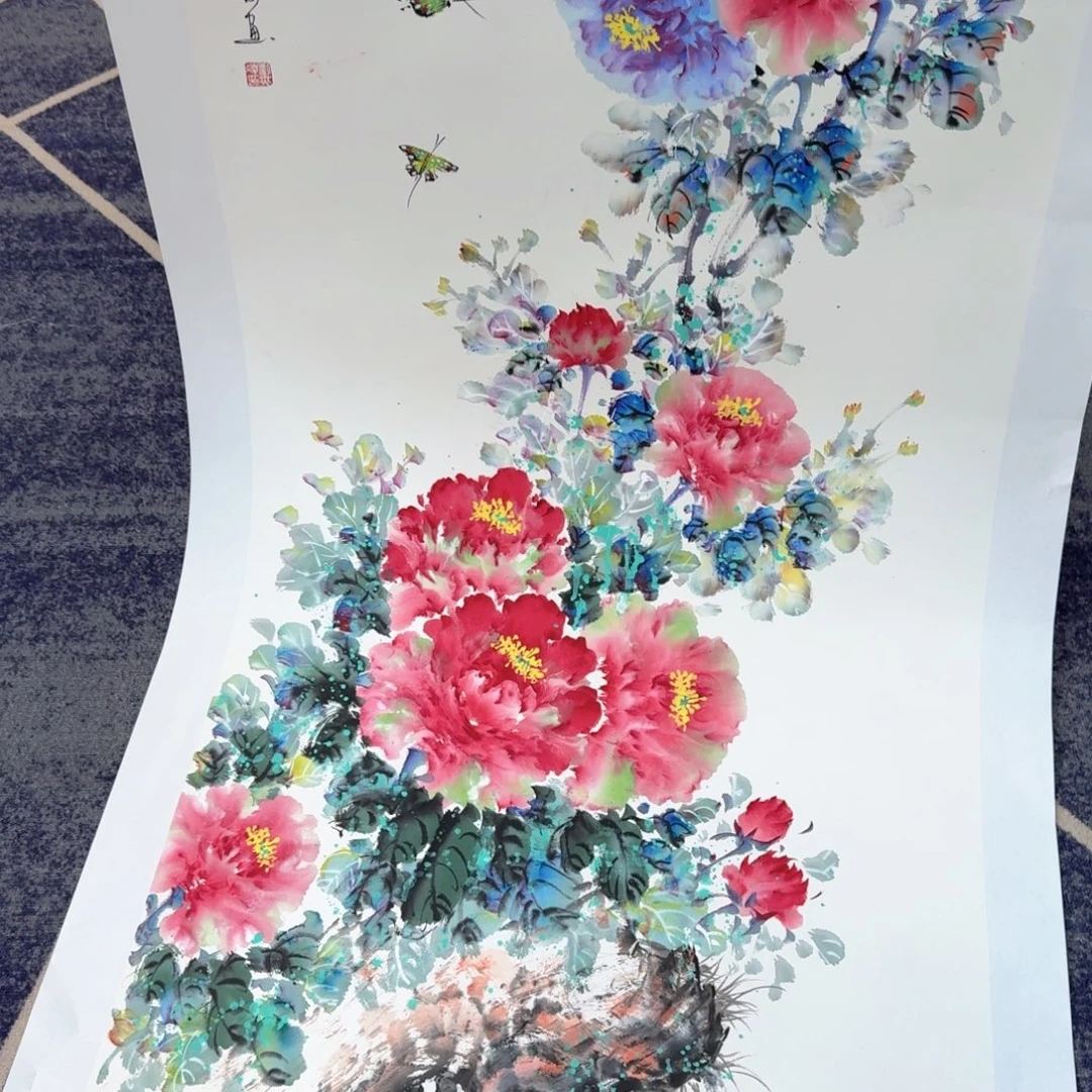 国画国画作品山水花鸟