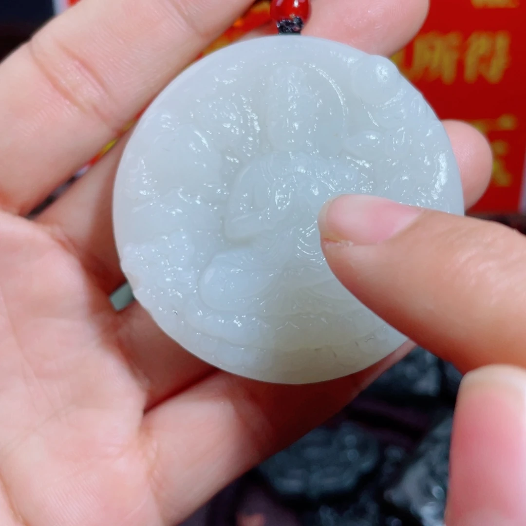 和田玉未镶嵌颈饰拍一发一