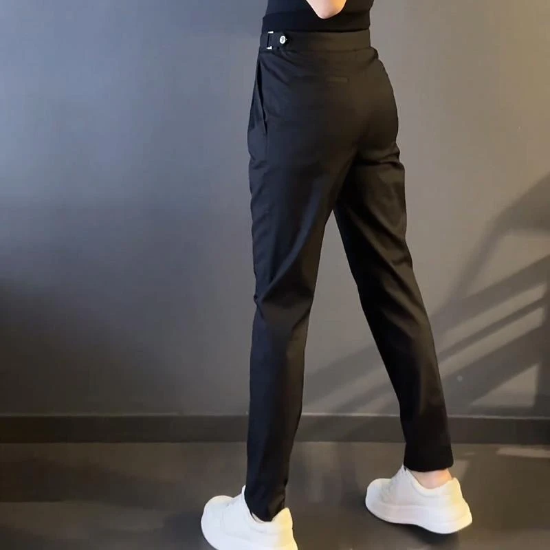 轻奢男装大码潮牌男士时尚新款显瘦休闲春秋秋季长裤直筒潮流裤子