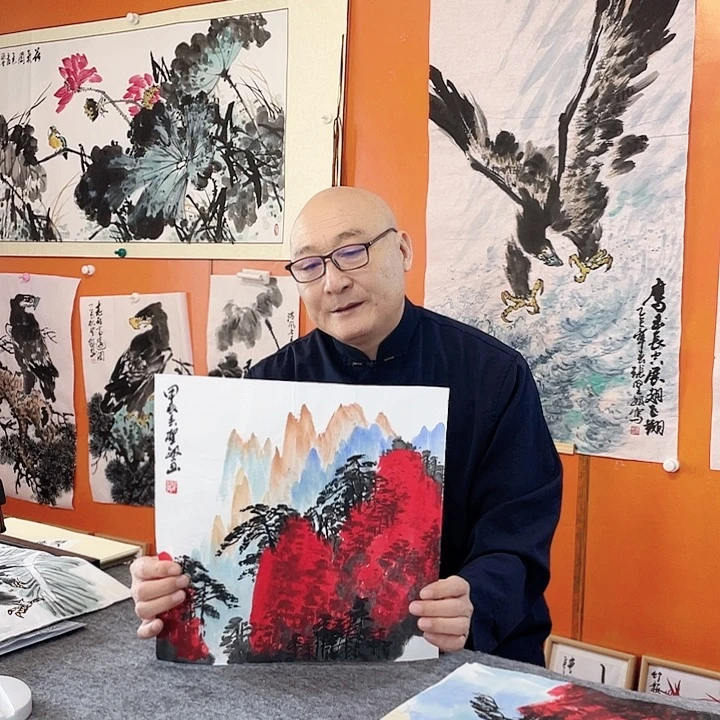 国画张圣敏先生纯手绘作品