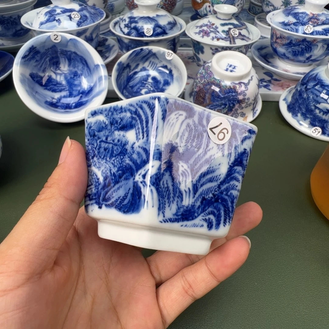 景德镇纯手工纯手绘茶具木木97