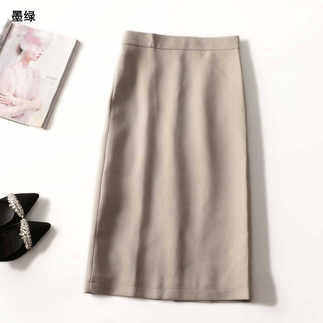 412191秋加长半身裙裙子秋冬