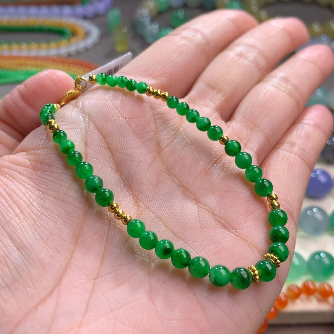 翡翠未镶嵌手链卡3.2～4.7