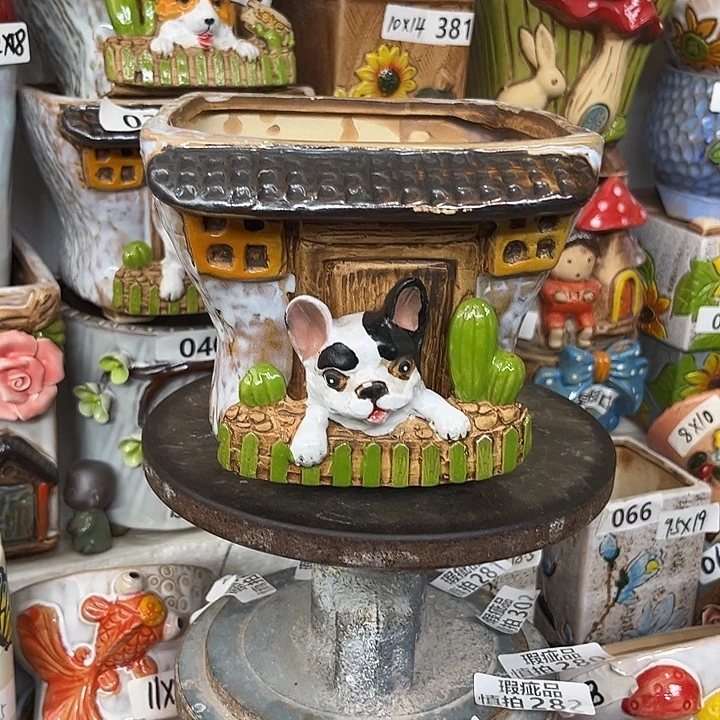 粗陶材质多肉花盆开播福利